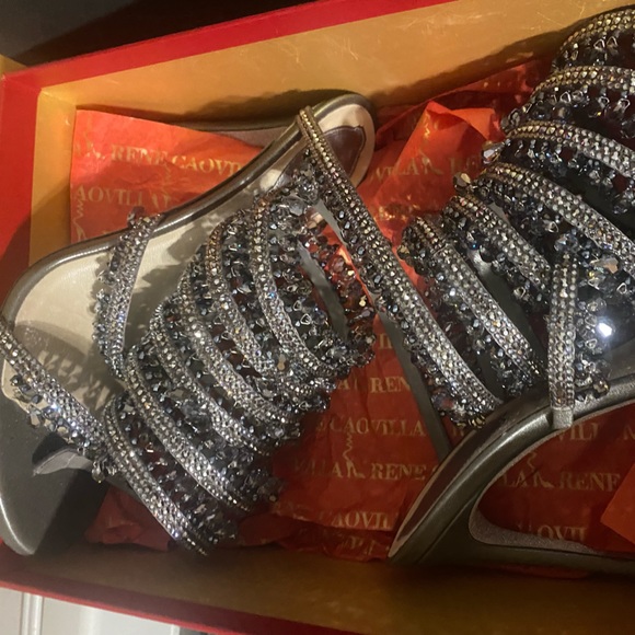 Rene Caovilla Swarovski Crystal Heels - Picture 4 of 6